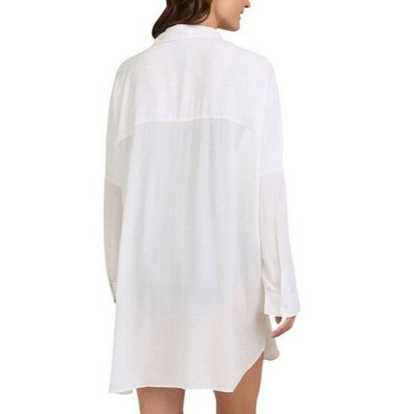 NWT Lands' End Ladies' Swim Cover Up White Size XS/S - Picture 3 of 3